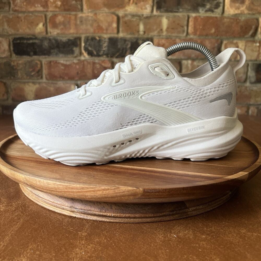 Brooks Glycerin GTS 22 Supportive Womens 8.5 W White Running Shoes Sneakers